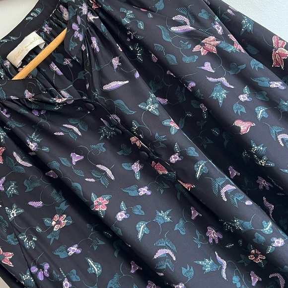 Natalie Martin Renata Blouse in Lotus Print Nero - Picture 11 of 16